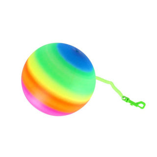 Boule arc-en-ciel sur cordon, 21 cm