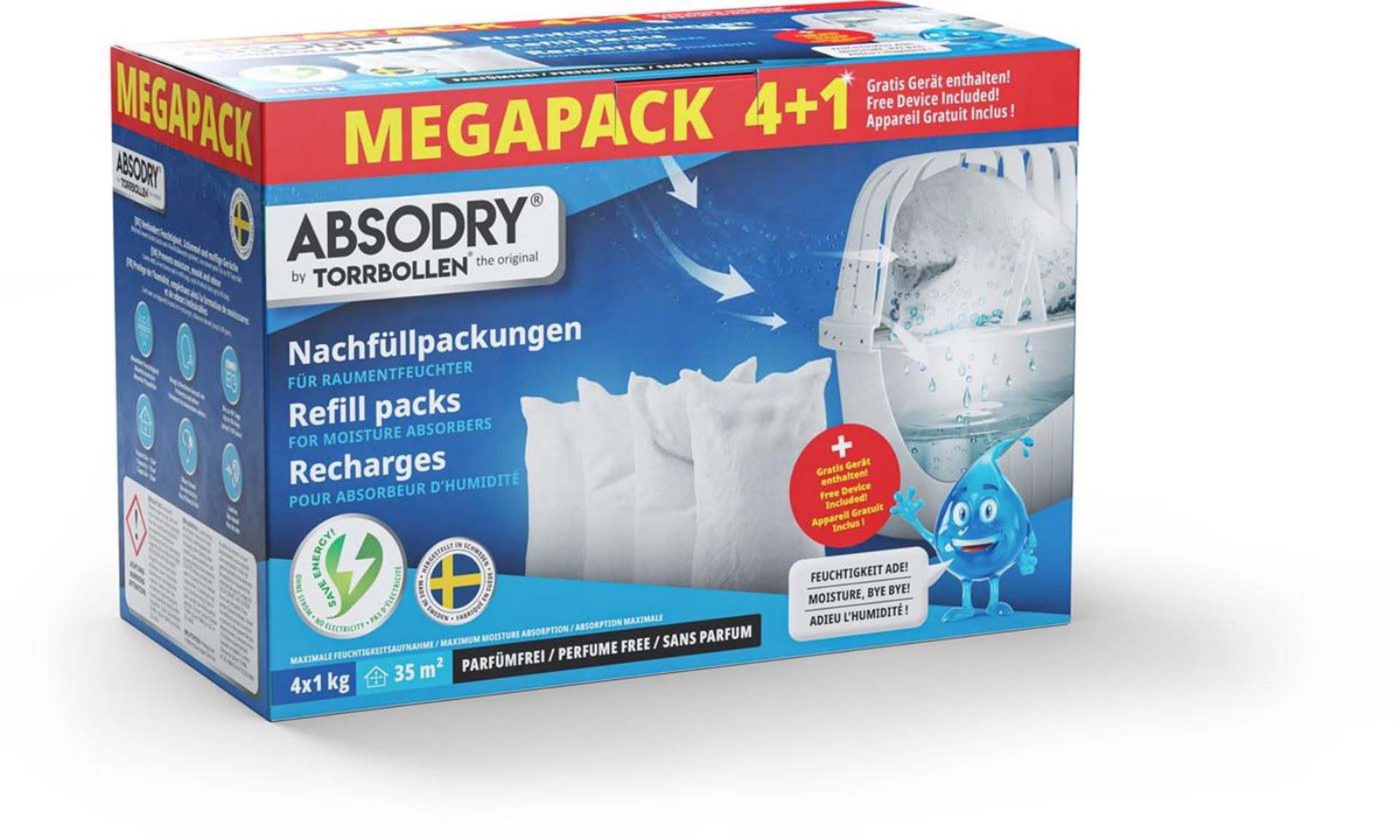 Absodry absorbeur d'humidité mégapack + appareil