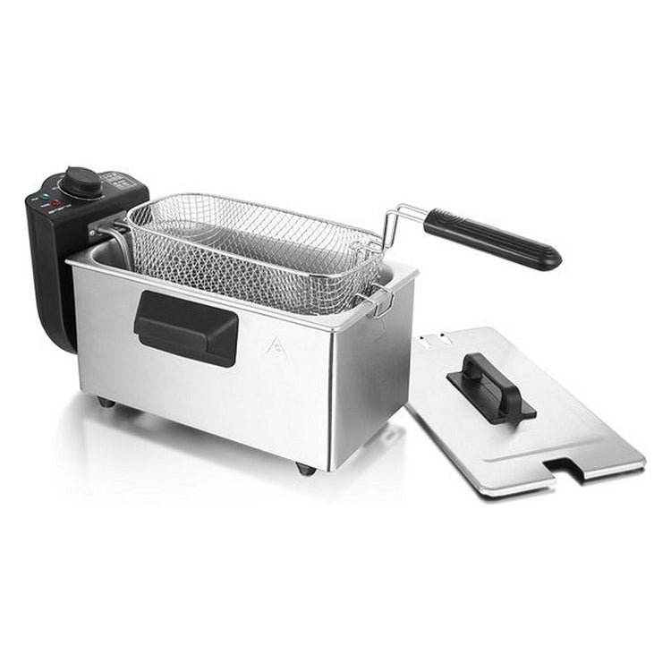 Emerio df-120482 friteuse 3l 2000w acier inoxydable noir