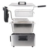 Emerio df-120482 friteuse 3l 2000w acier inoxydable noir