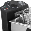 Emerio df-120482 friteuse 3l 2000w acier inoxydable noir