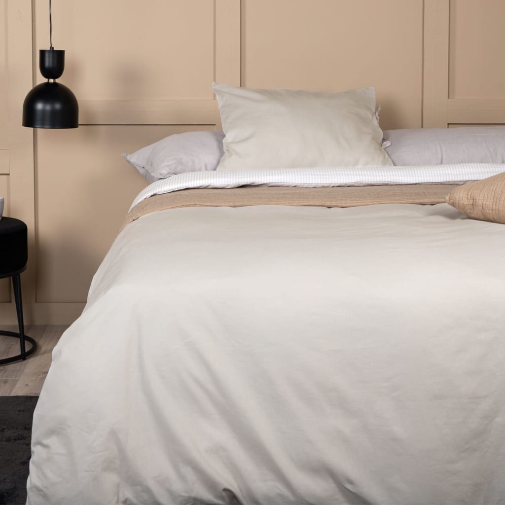 Couverture de couette à domicile de Venture Home Jenna 200x150 cm sable de coton -colore