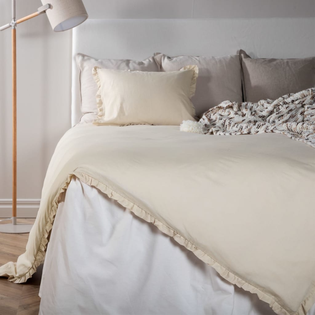 Venture Home Venture Home Couverture Lias 200x150 cm Coton Beige