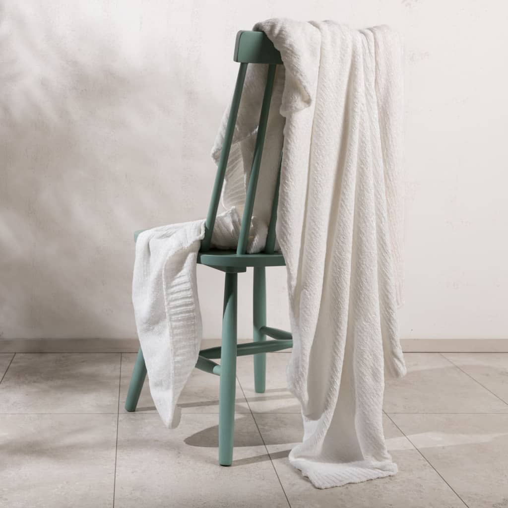 Venture Home Venture Home Plaid Ally 170x130 cm Polyester blanc