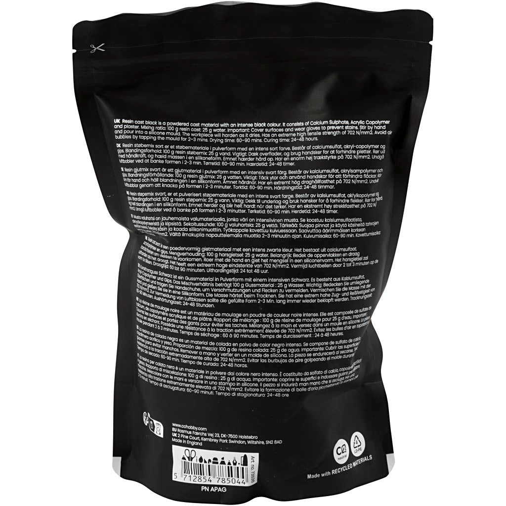 Creativ company résine coulée noir, noir, 800 gr 1 boîte