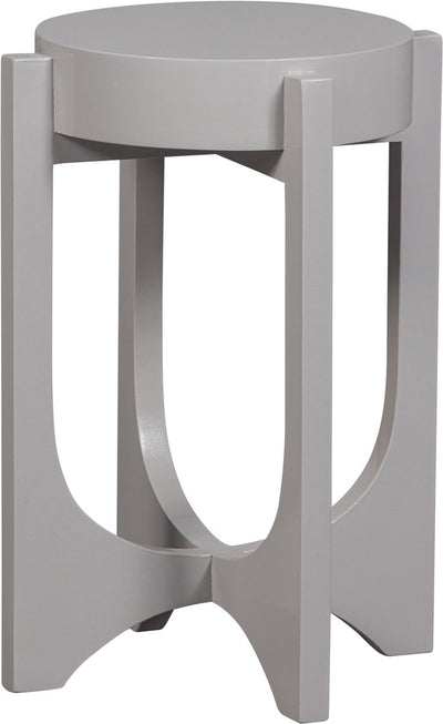 Table d'appoint Vtwonen - bois de manguier - gris chaud - 51xø35