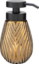 Wenko distributeur de savon idro gold céramique avec structure 330ml - pompe à savon autoportante et rechargeable - salle de bain WC cuisine