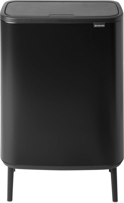 Poubelle Brabantia bo touch bin hi - 60 litres - 1 compartiment - noir mat