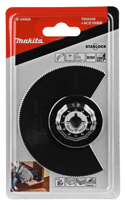 Accessoires Makita lame de scie segm. bim ht avec 100mm - b-64808 - b-64808