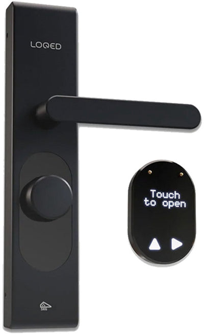 Serrure intelligente Loqed Touch - serrure de porte intelligente - avec intégration de maison intelligente - pont, accès par code cylindre - noir