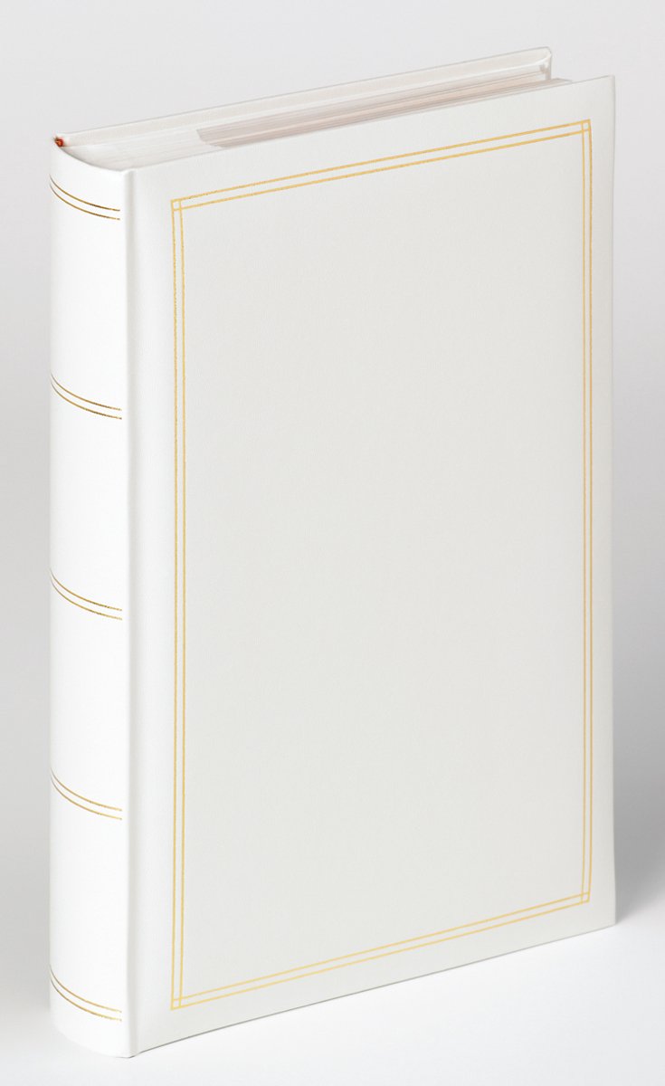 Walther me-140-w monza - album mémo - format 24 x 33 cm - 300 photos 10 x 15 cm - blanc