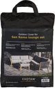 Woood housse de protection exotan lounge set san remo - pe - noir - 45x30x14