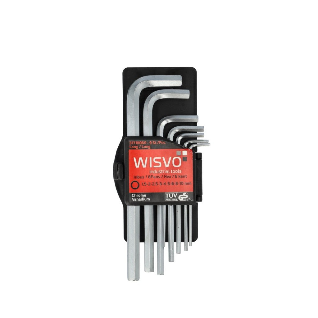 Wisvo grs jeu de douilles hexagonales 1,5-10mm 9pcs