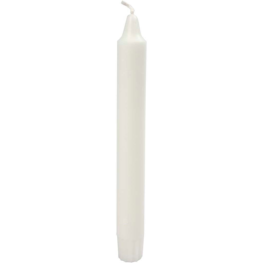 Bougies de compagnie Creativ, H: 20 cm, D 23 mm, blanc, 30 pièces 1 boîte