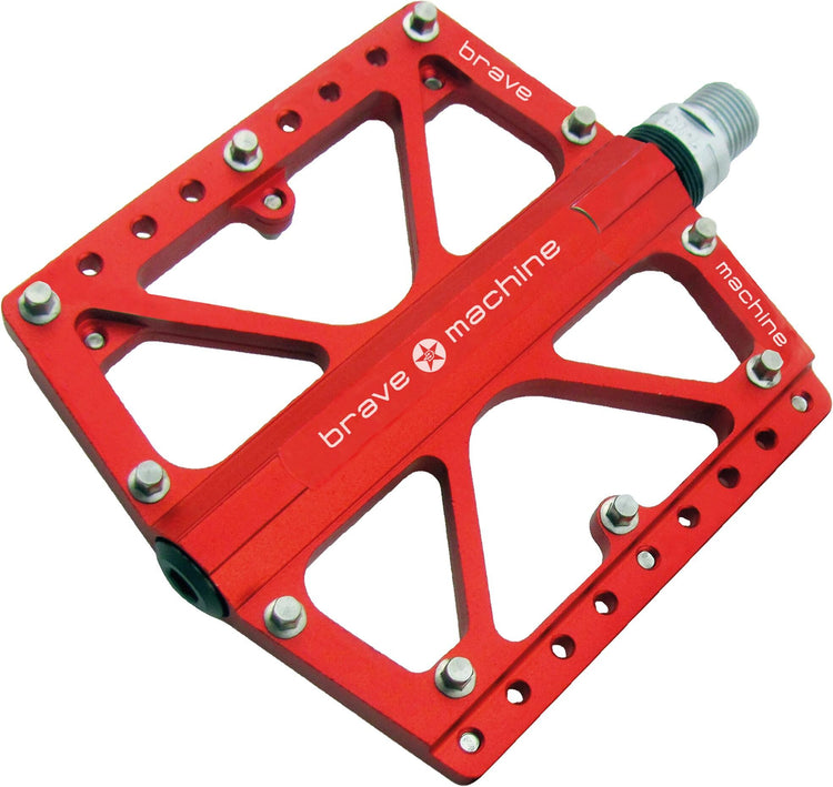Brave plate-forme pédale freeride extrême rouge