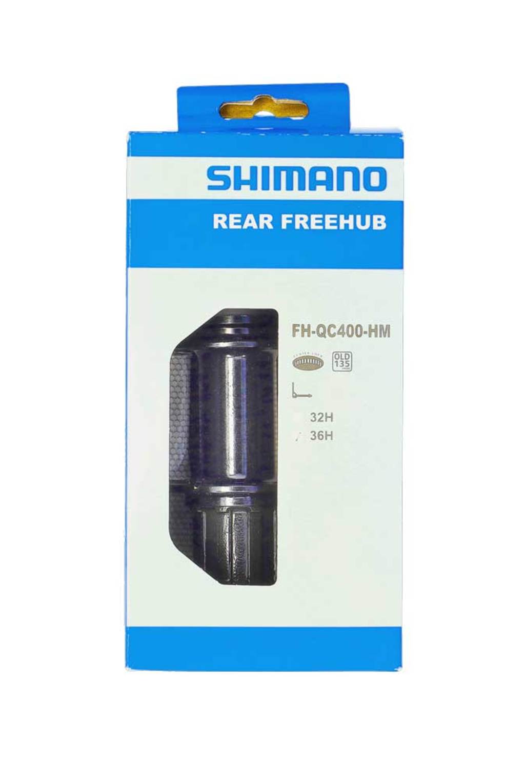 Shimano FH-QC400 Cassettenaaf Centerlock 8-11 Speed ​​135 36 Black