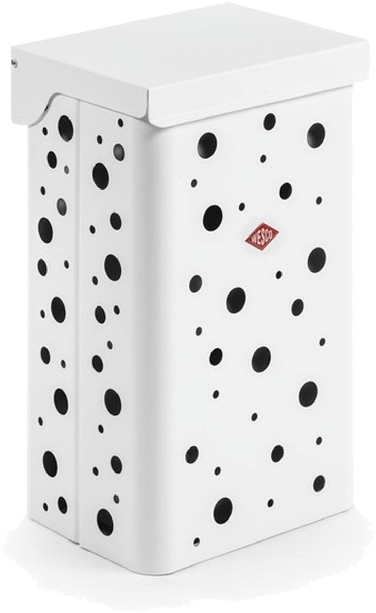 Wesco panier à linge simple avec insert | 32 litres | métal - blanc mat | panier de lavage