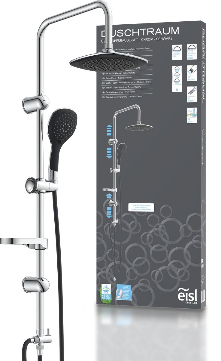 Ensemble de douche Eisl Eisl Duschtraum -clolored and Black