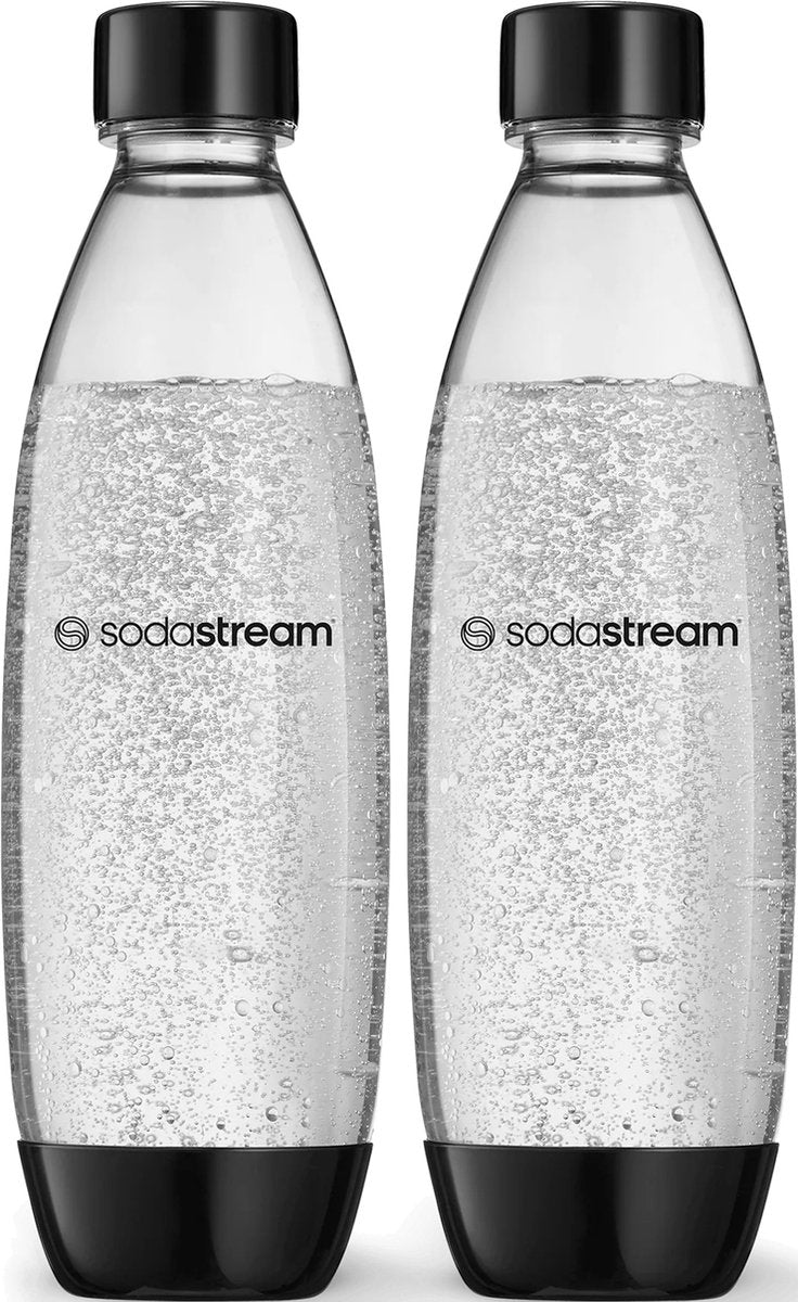 Bouteille fusible Sodastream lavable au lave-vaisselle 1l - paquet de 2