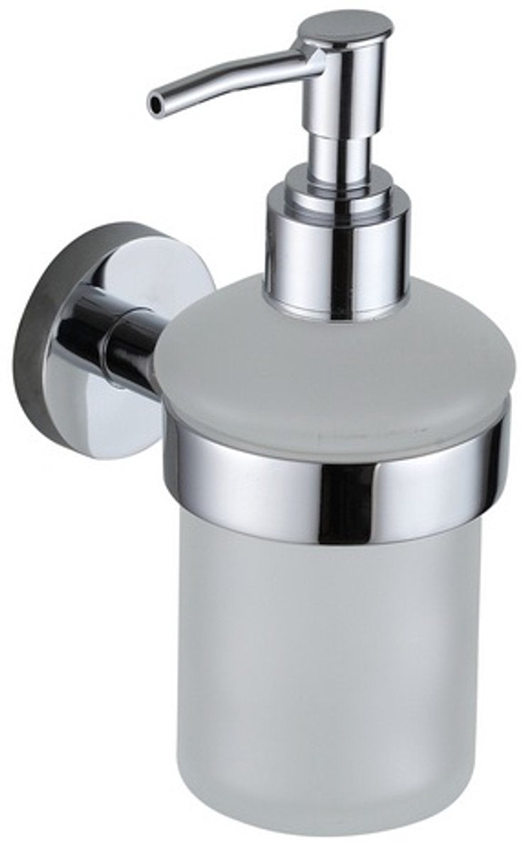 Distributeur de savon Eisl - verre - à coller ou à visser - chrome