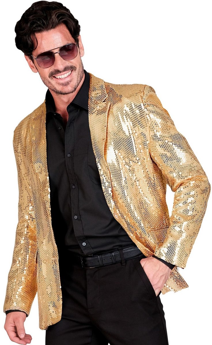Widmann veste à paillettes funky showmaster gold man