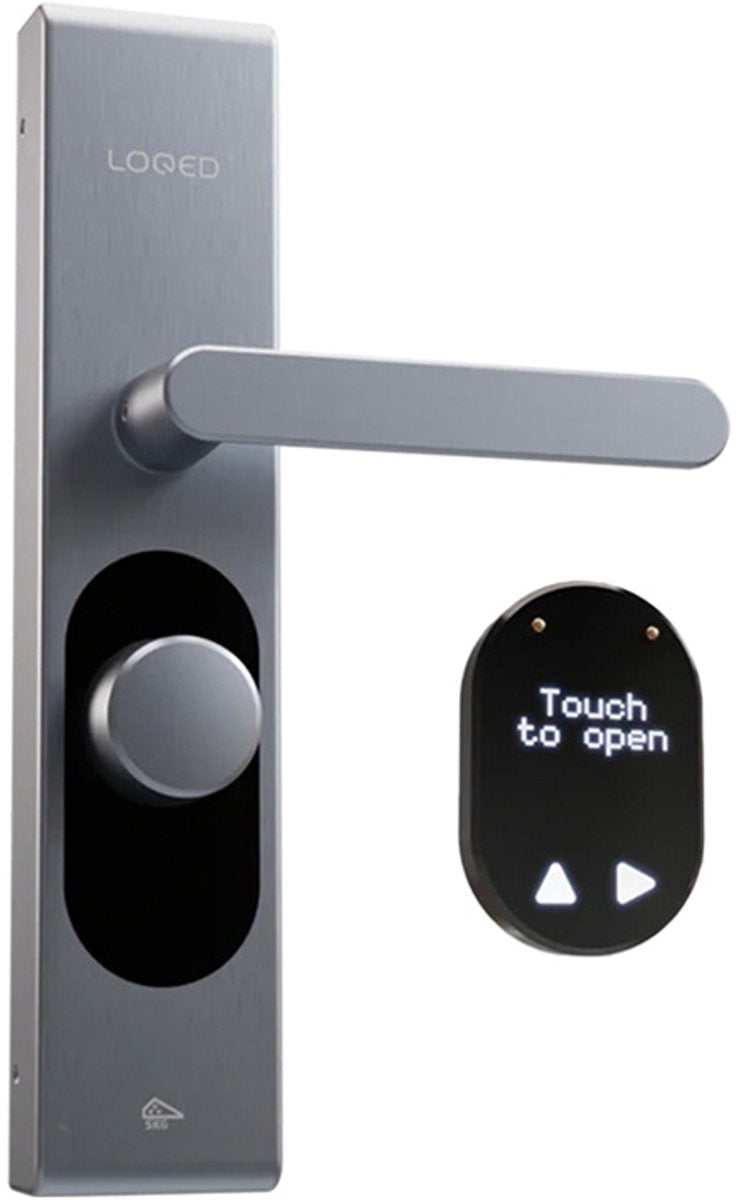 Serrure intelligente Loqed Touch - serrure de porte intelligente - avec intégration de maison intelligente - pont, accès par code cylindre - métal