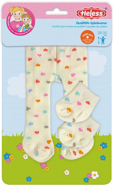 Helless Dolls Cloues avec chaussettes Heart Confetti, 28-35 cm