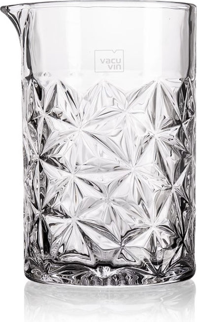 Vacuvin vacu vin verre à mélange 650 ml – verre à cocktail – impression design en acier inoxydable – pour cocktails brassés