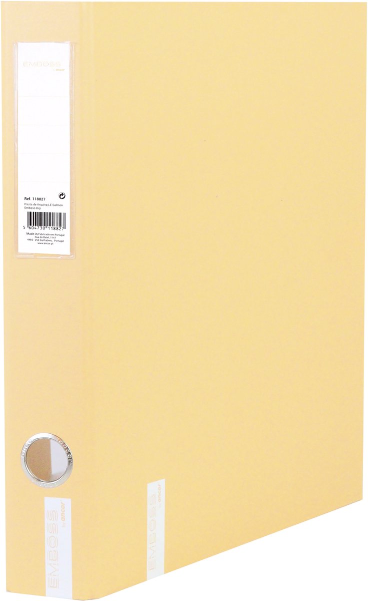 Ancor classeur à anneaux gaufré sec a4 2r d-30mm moutarde - an-118803