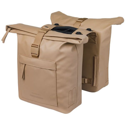 Sacoche de vélo double Basil brooklyn mik 41l 14 x 30 x 37 cm - sable