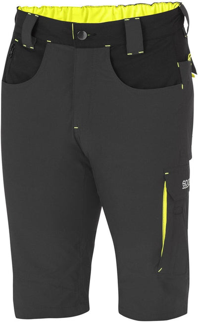Sparco pantalon de travail court tech light laredo - noir - vert - xl