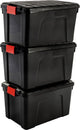 Boîte de rangement Iris store-it-all - 60l - plastique - noir - lot de 3