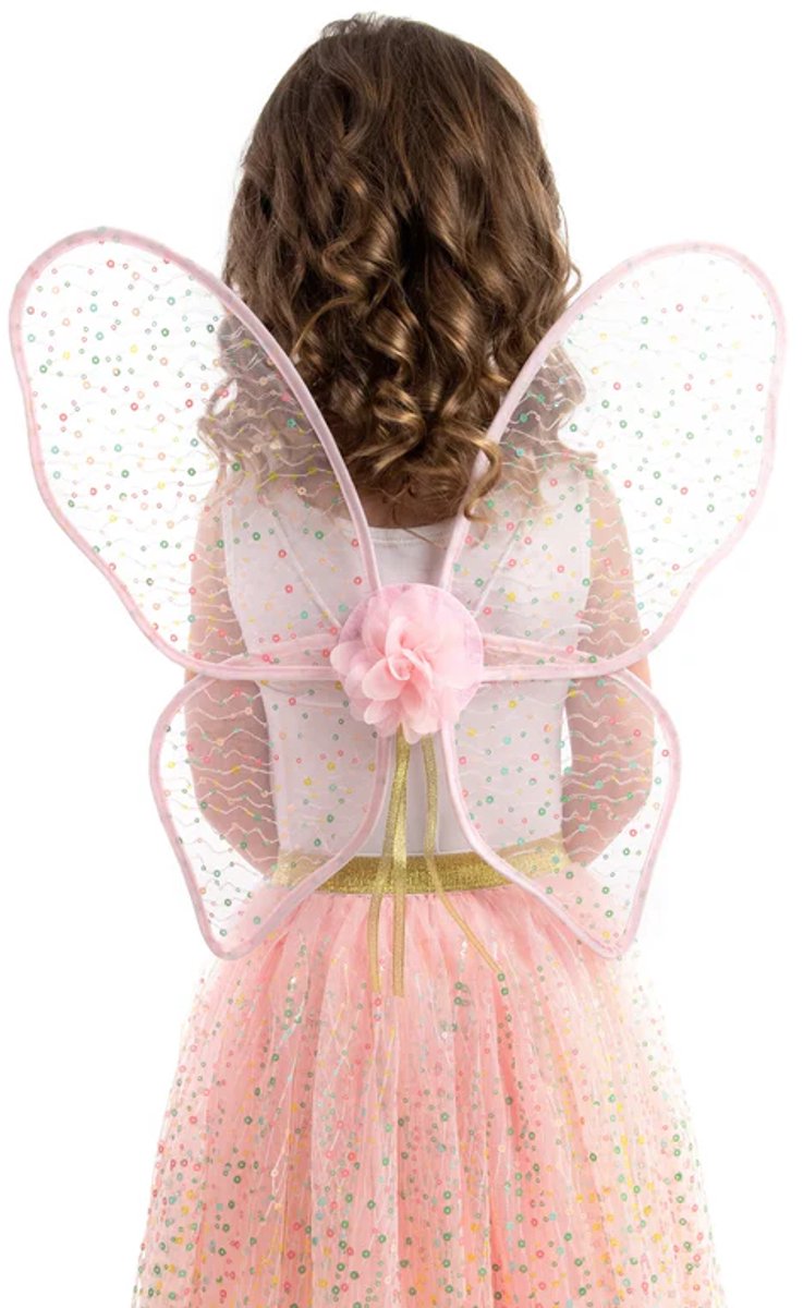 Petites aventures - ailes de fée roses brillantes