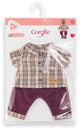 Chemise à carreaux avec pantalon Corolle petit explorateur - 36cm
