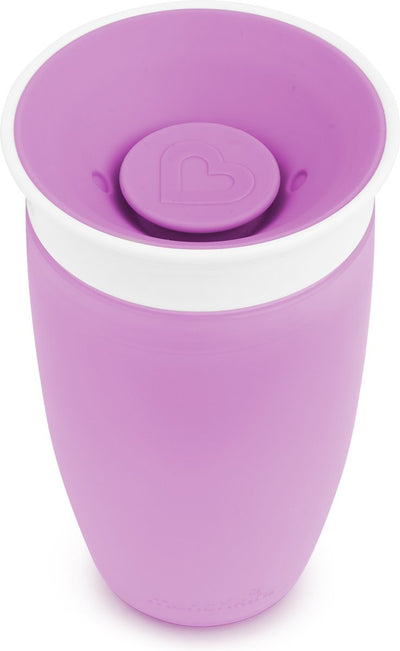 Munchkin miracle anti-fuite 360° gobelet - gobelet - gobelet d'entraînement pour bébé et enfant - 296 ml - violet