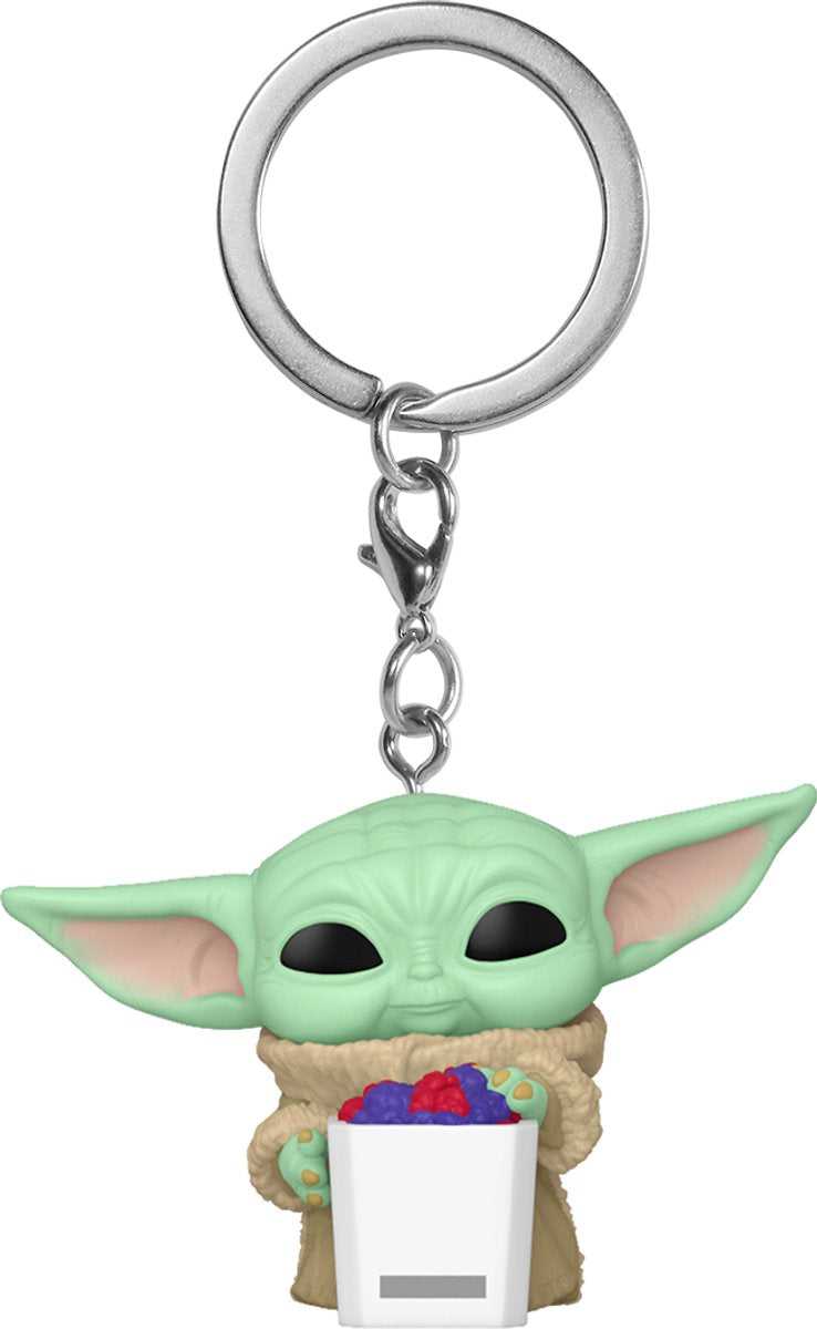 Funko-pop ! porte-clés grogu avec pop-corn