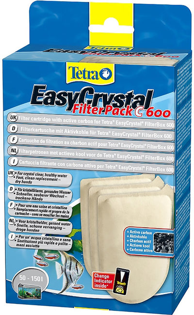 Tetra - matériau filtrant pour aquarium - aquarium - cartouche filtrante tec fb600 avec charbon de bois 7,5x13,5x23cm - 1pc