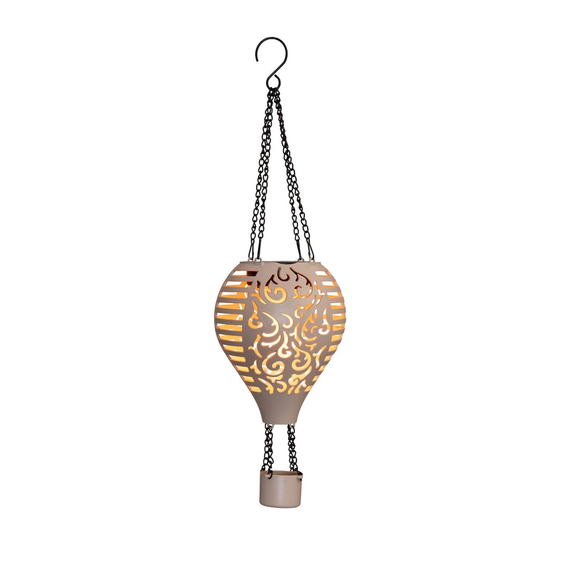 Anna's collection montgolfière solaire led sable 12,7x38cm