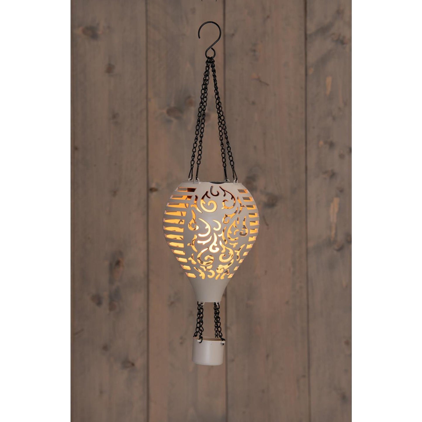 Anna's collection montgolfière solaire led sable 12,7x38cm