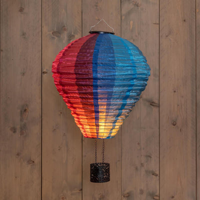 Anna's collection montgolfière solaire led effet flamme 29x58cm