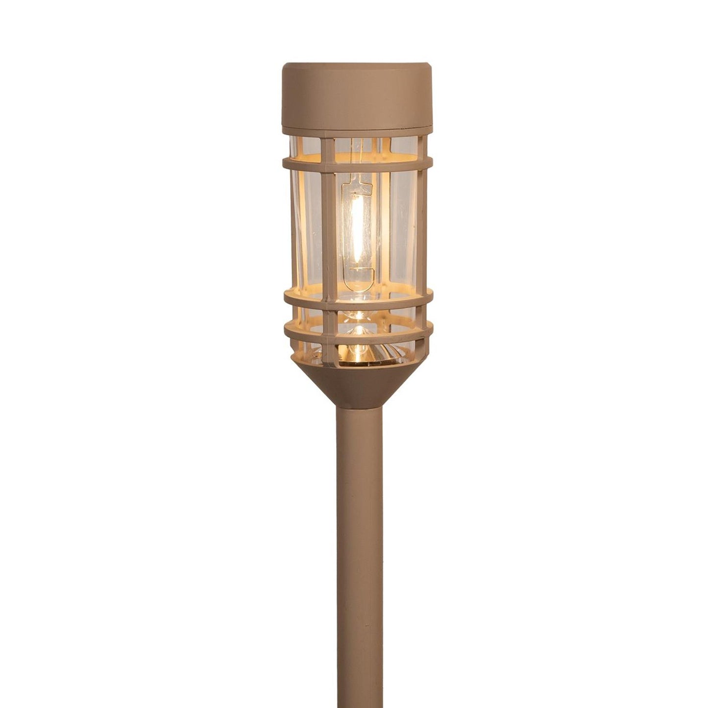 Anna's collection torche solaire led plastique 7x48cm sable