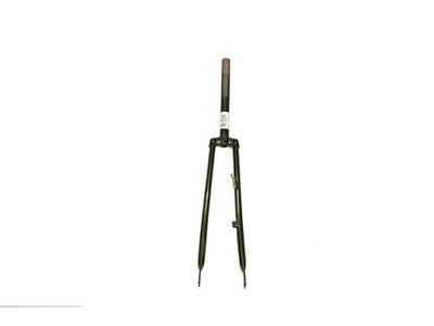 Fourche avant 28 avec 1 tube de fourche - came de frein à tambour et crochet de dynamo - vert métallique