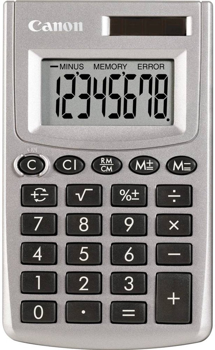 Calculatrice de poche Canon LS-270L argent Nombre de positions d'affichage : 8 à énergie solaire, alimentée par batterie (L x H x P)