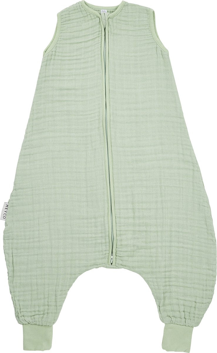 Meyco baby uni baby summer sleep salopette pull - hydrophile prélavé - vert tendre - 80 cm - 0,5 tog