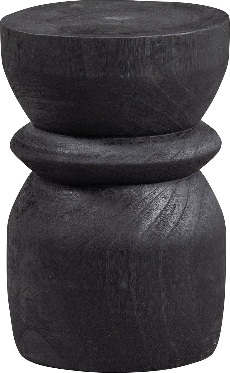 Tabouret bikel Woood - bois - noir - 40x28x28