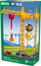Grue de chantier lumineuse Brio - jouet en bois à partir de 3 ans - 33835