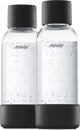 Mysoda - lot de 2 bouteilles réutilisables de 0,5 litre - noir - adapté aux appareils