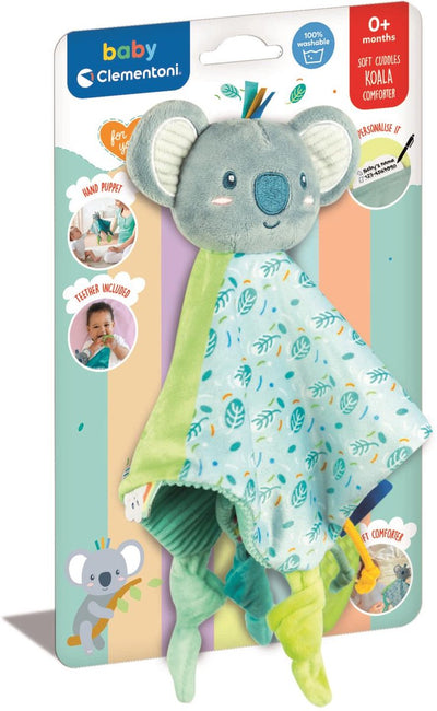 Clementoni - doudou koala - doudou tout doux - sensoriel - cadeau maternité - dès 0 mois