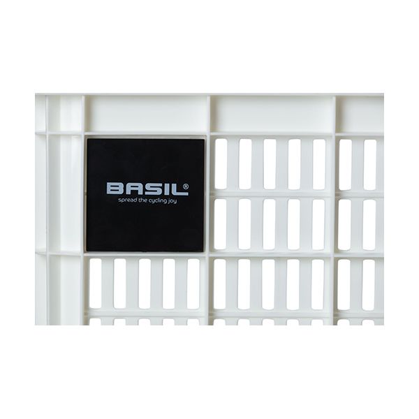 Basil fietskrat l - grand - 40 litres - blanc