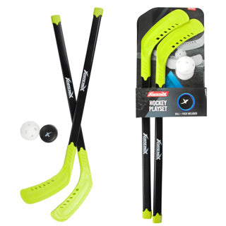 TOI-TOYS Adrenice Hockeyset avec 2 bâtons et balle
